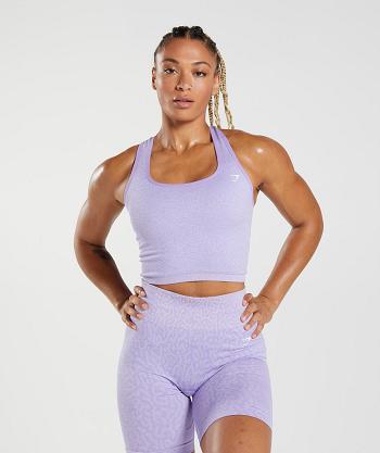 Corp Tops Gymshark Adapt Animal Seamless Mujer Moradas | CO 2563RVD